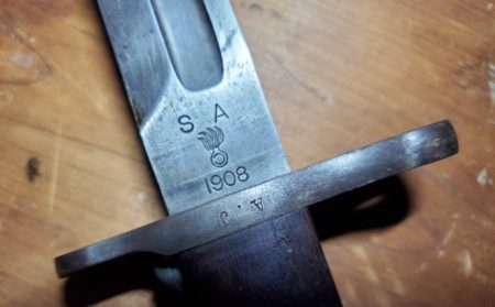 U.S. 1908 Long Bayonet with scabbard -12
