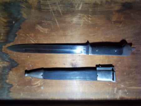 Rare Danish WW2 German Made Bayonet Fighting Knife w/ King Knight Markings -25 - Image 6