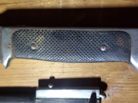 Rare Danish WW2 German Made Bayonet Fighting Knife w/ King Knight Markings -25 - Image 3
