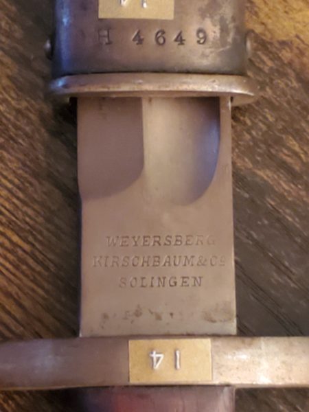 1891 Argentine Bayonet Excellent Condition -14 - Image 2