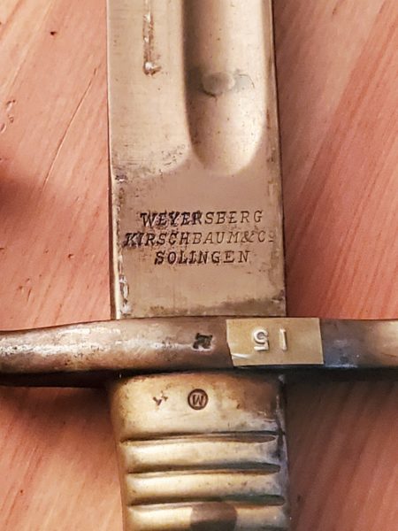 Weyersberg Kirshbaum & Co. Bayonet in Excellent Condition -15 - Image 2