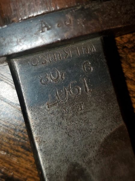1907 English Enfield Marked No. 9-08 Wilkinson Bayonet -17 - Image 4
