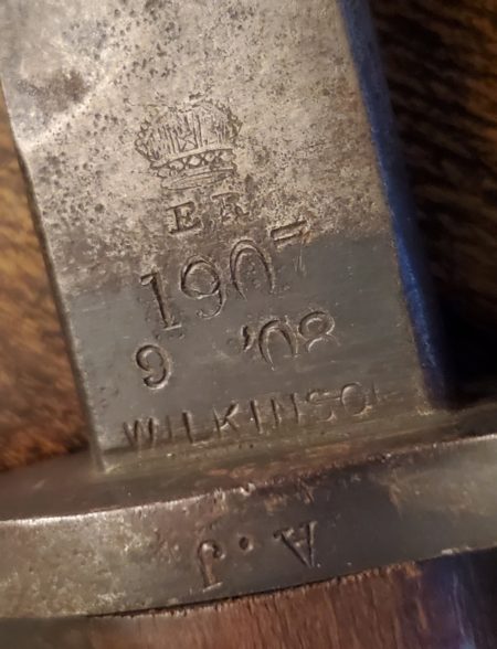 1907 English Enfield Marked No. 9-08 Wilkinson Bayonet -17 - Image 3