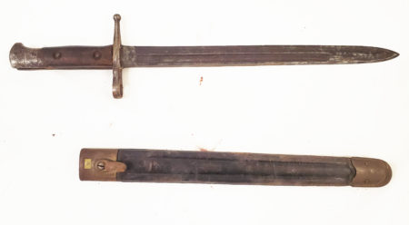 1891 Italian Carcano No. 25 Bayonet and Scabbard -9 - Image 2